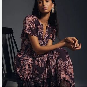 Anthropologie The Somerset Dress Chiffon Edition XS